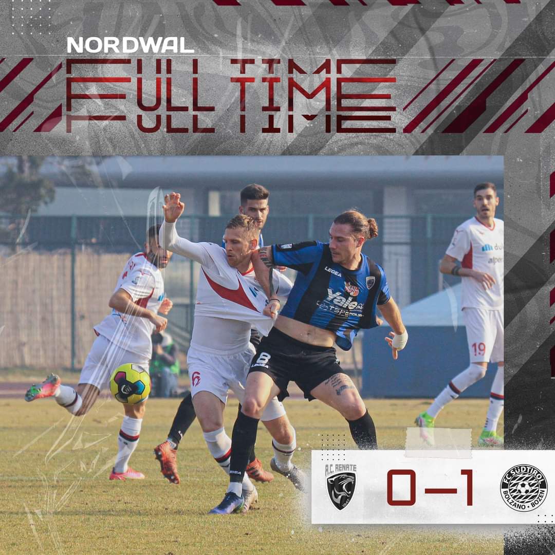 fclubsuedtirol's tweet photo. ⚽️FULL TIME
Il primo gol biancorosso di #DeMarchi ci regala i 3 punti su un campo ostico: 0-1 a #Renate!
#FCS #FCSüdtirol #Whitereds #SerieC #passion #RENFCS #RenateFCSüdtirol #5febbraio https://t.co/kcQ3B5mS16