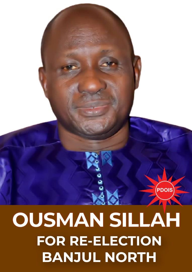 pdois_gambia's tweet photo. Know your #PDOIS Mp’s contesting the upcoming National Assembly Elections
Hon #Ousman #Sillah for re- Election #BanjulNorth https://t.co/AdPAZMNHKu