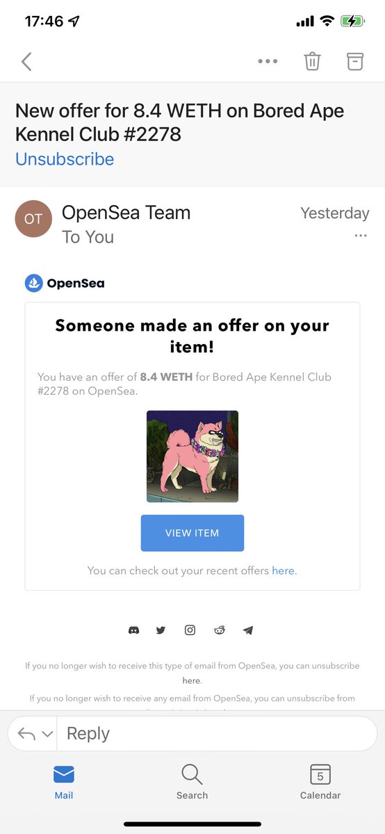 Thanks but not even close to It’s value….
<a href="/BoredApeYC/">Bored Ape Yacht Club 🍌</a> #BoredApeYachtClub #BoredApeKennelClub 
<a href="/boredapekennel/">boredapekennelclub</a>