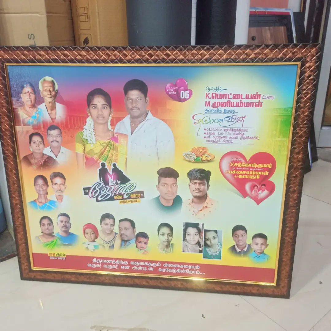 thasakumar609's tweet photo. Today wedding photo frame....☮️👍 work #24x20 #24x12 #12x18 https://t.co/K1cNWJ5401