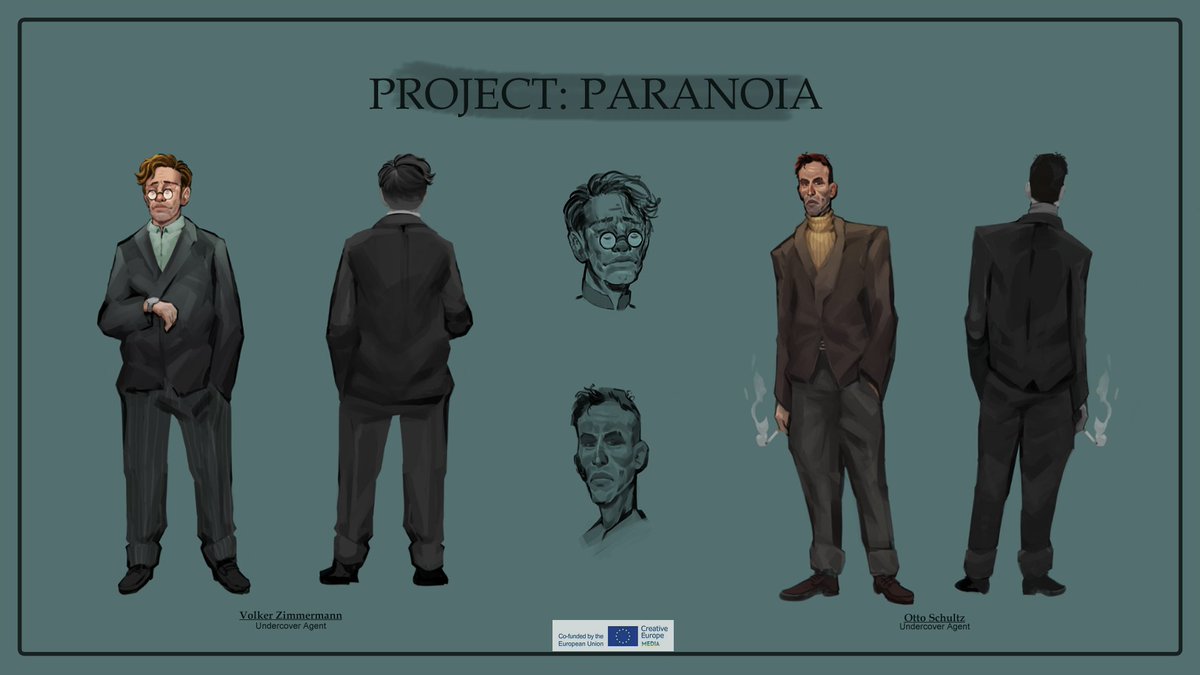 ProjParanoia's tweet image. Hello gamers, it's #screenshotsaturday !!🎉

Today we are sharing another concept art of some NPCs in our #Lovecraftian #horror game 👻 This time, we have secret agents 🕵️🕵️‍♂️
Let us know what you think!

#IndieGameDev #IndieDev #videogames