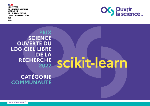 📢 We are pleased to announce that scikit-learn has received a prize for #opensource scientific software from the French government.
🇫🇷 Where this machine learning library was initially developed.
🌐Congrats to all contributors, worldwide

#OSEC2022
buff.ly/3gmAZwG