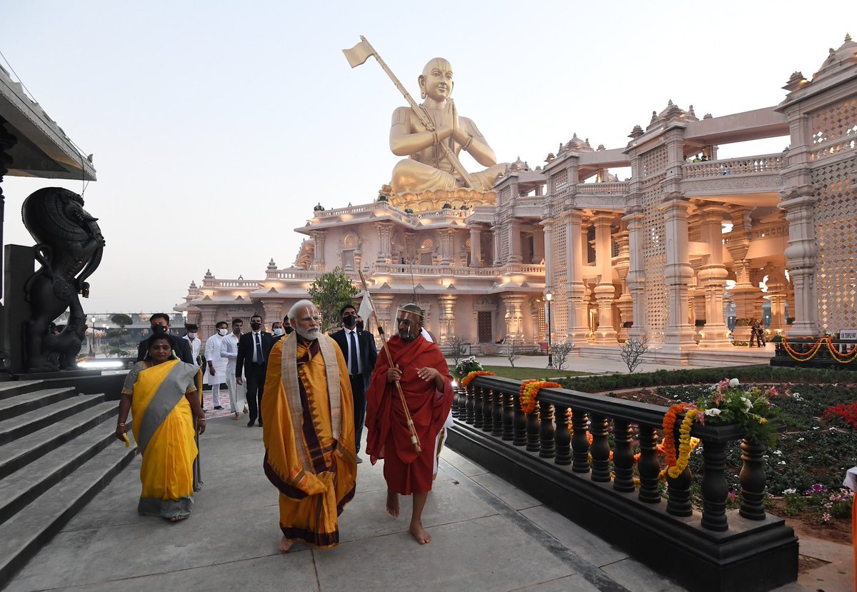 Statue of Equality is a tribute to the eternal teachings of Sri Ramanujacharya, particularly the emphasis on harmony, brotherhood and social empowerment.