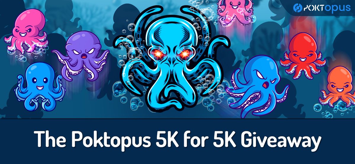 thepoktopus's tweet photo. Ready for a #POKTSTORM? Like this, follow me, and quote tweet this post with your Pokt Network wallet address. I will pick 5 quote tweets to drop 1K $POKT each tomorrow at 3PM EST. Details below: https://t.co/yNAG6mcaog