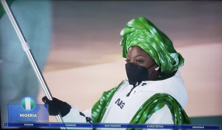 BurrellLeroy's tweet photo. Ladies and Gentlemen, Dr Seun Adigun ✅Conference champion ✅All America ✅University of Houston Track and Field Alumnae ✅ #Htownspeedcity founding member ✅Summer Olympian✅Winter Olympian✅Doctor✅IOC Representative✅2022 Winter Games Flag Bearer for Nigeria. https://t.co/0I9rPuIq4i