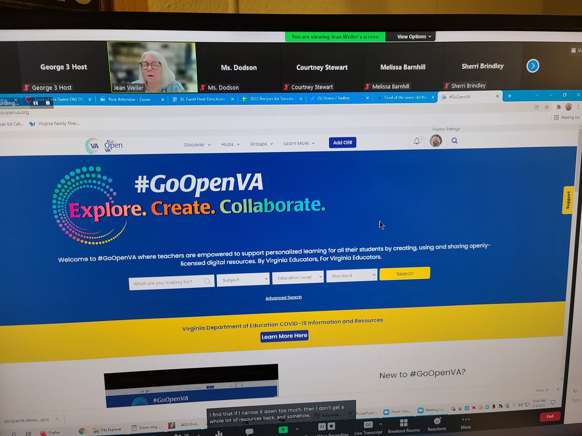 I am hosting <a href="/JeanWeller/">Jean Weller</a> today! Such an honor!  #BlendedVirginia is sharing resources galore!  Visit goopenva.org for a power house of resources.  Pre-made lesson plans!
