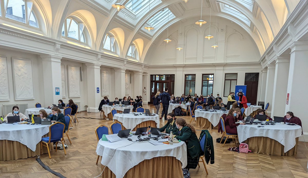 Brown_OConnor's tweet photo. Today, @AllstateNI and the @NCSC hosted ten teams of girls from schools across NI to compete in #CyberFirst - a competition to encourage gender diversity in cyber security and support more young females into careers at the cutting edge of industry. 💻👩🏼‍💻 https://t.co/QZkhFRbZYp