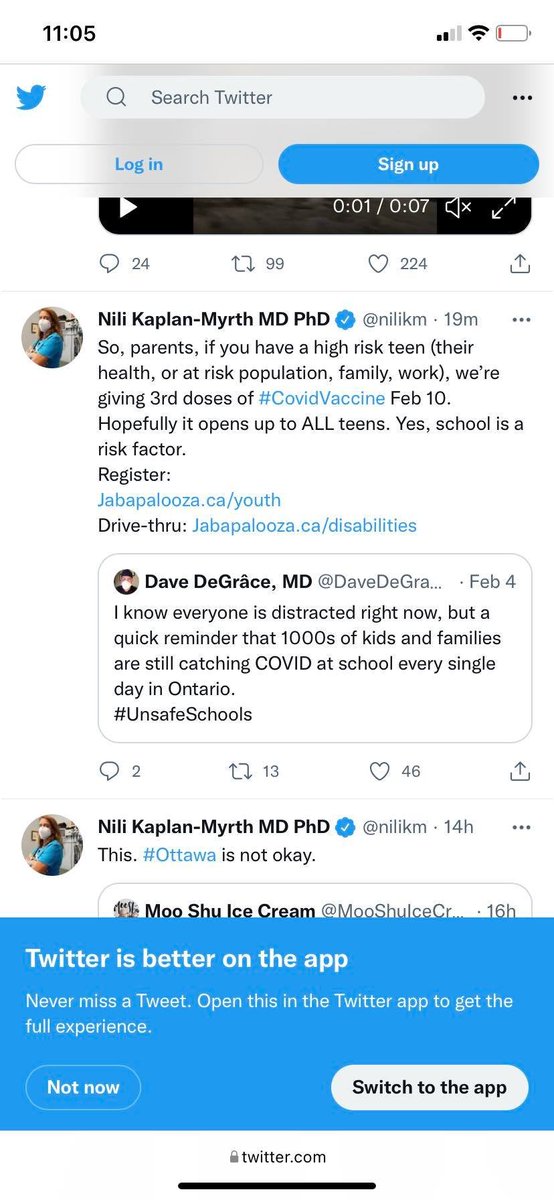 JoRiding's tweet photo. @nilikm @neli_trevisan @OttawaHealth I saw in your Tweet that School is a risk factor - so is my 17 year old eligible? Every school kid eligible? https://t.co/tSF0B8GYgh