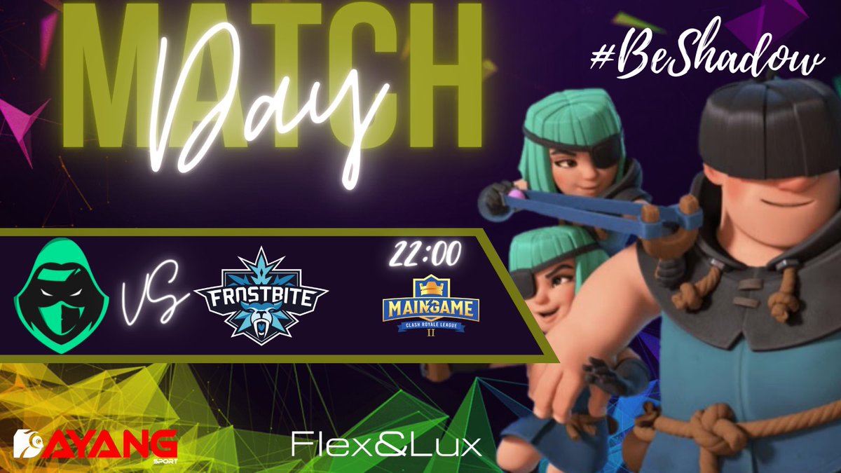 #ClashRoyale 

🔸Hoy toca volver a la arena, nos espera una gran batalla ante un gran rival! Ven a disfrutar de la semifinal!

🏆| <a href="/MaingameGg/">Maingame GG</a> 
🗓| Semifinal
🆚| @FrostbiteCR 
🎙| <a href="/pedrodanielvega/">pedro daniel vega</a> &amp; <a href="/Tulkas_cr/">Tulkas</a> 
📺| twitch.tv/maingamegg

#BeShadow🐾