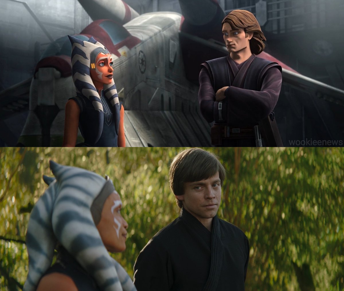 WookieeNews's tweet photo. «Como le pasaba a tu padre.»

― Ahsoka a Luke en #TheBookOfBobaFett https://t.co/yeYINVvozV