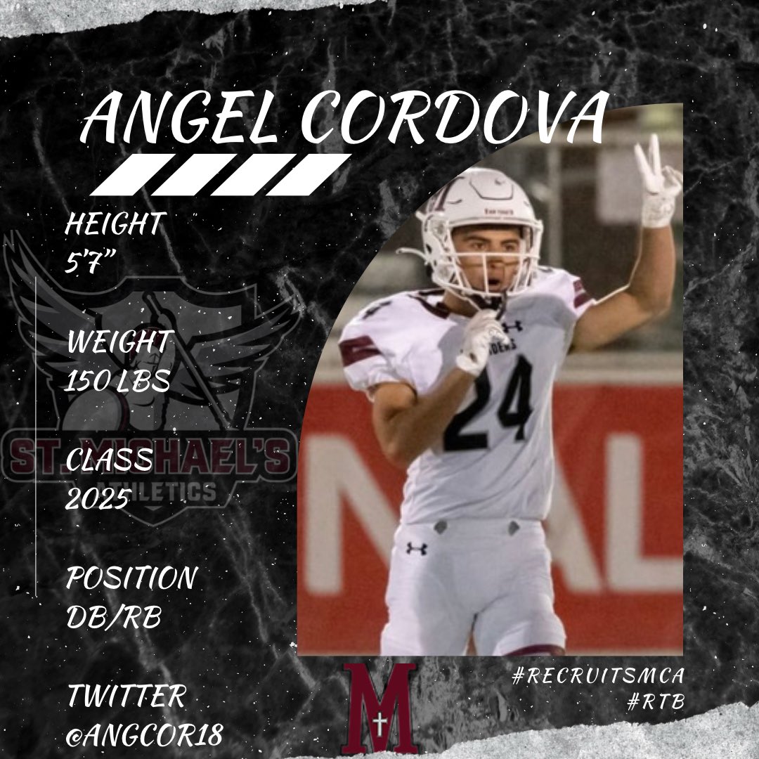 CoachScales_'s tweet photo. Angel Cordova @AngCor18 
Class of 2025
5’7” 150lbs
DB/RB
🔥🔥🔥

🎥 https://t.co/vqGt0Cj6gi

#RecruitSMCA #RTB https://t.co/yqTHemK6rG