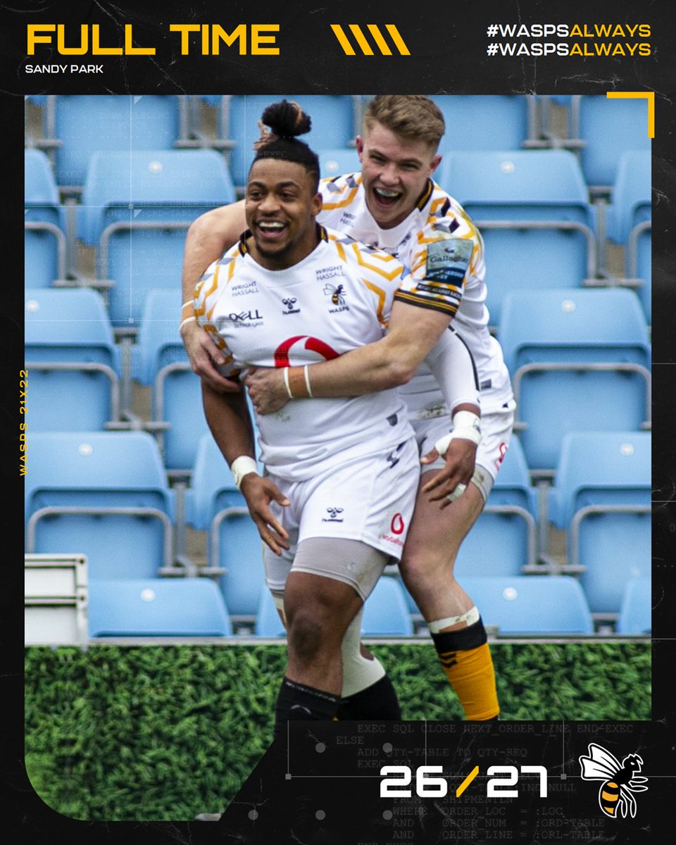 WHAT A COMEBACK! 

Exeter  26 - 27  🐝