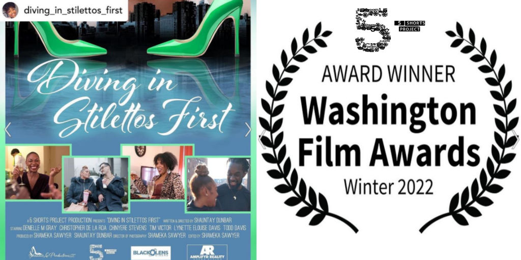Congrats SIFTER Shameka Sawyer @5ShortsProject and your team:  
Camera: Shameka &amp; Christopher McClean
Lights &amp; Sound: Christopher D. Rivers
Production Assistants: Yvette Walters and Etderick Bettie
#WashingtonFilmAwards
#producer #filmmaking #awardwinning #shorts