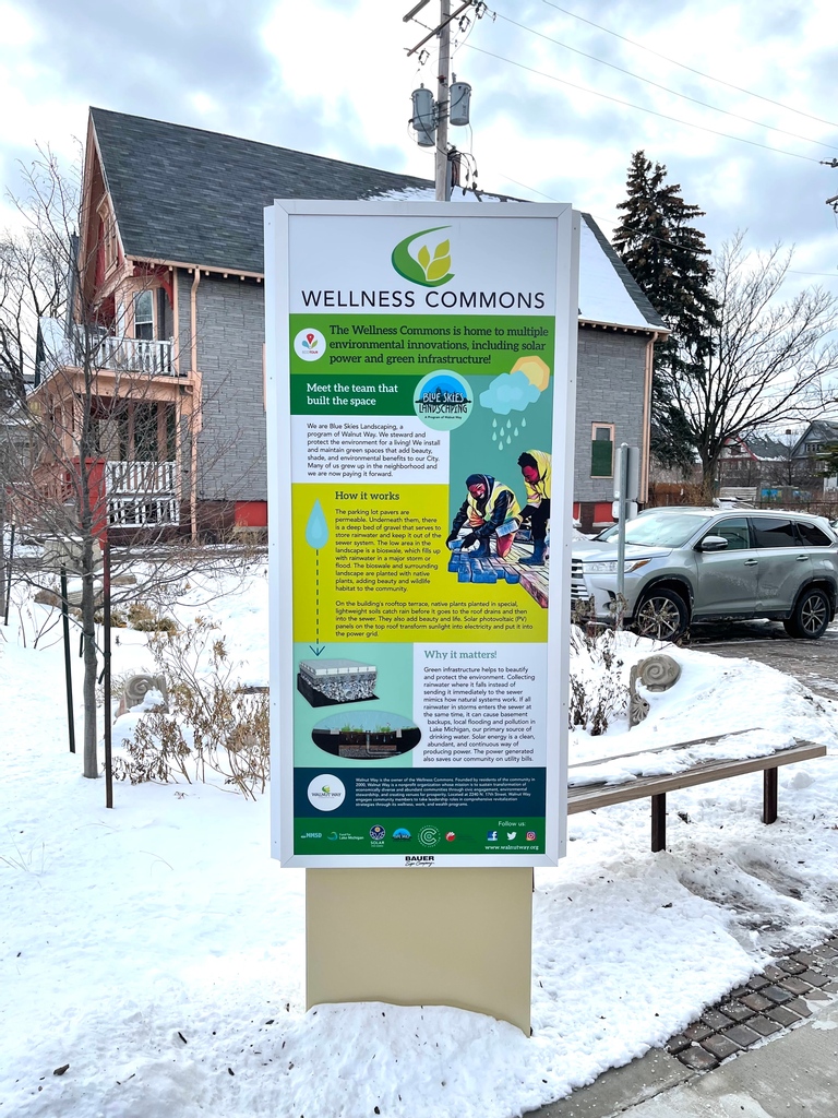 walnut_way's tweet photo. New signage alert 🚨
The new signage located in the parking lot of the Wellness Commons gives our visitors a tour of the green features in the building!
#wellnesscommons #lindsayheights #resiliencehub #walnutway #environmentalstewardship https://t.co/XOL4oQu9pT