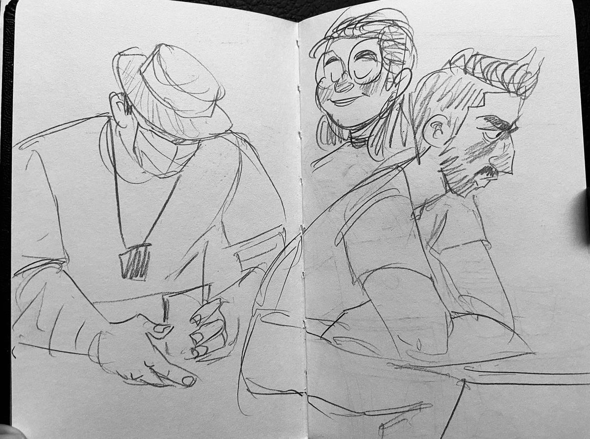 TheAwesombroso's tweet photo. This is why we always carry our sketchbook around 😏😏 https://t.co/RJ0iojFbxq