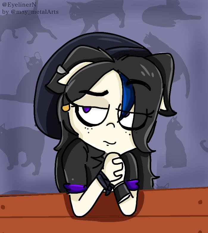 EyelinerN's tweet photo. Well, it's been a while since I posted anything on my Twitter, here's a little drawing of May #metalfamilyoc #kitten version I hope you like them ✨#may #metalfamilyfanart #metalfamily #cat #art #catart #metal #maymetalfamily #oc #metalfamilymay #marley #ArtistOnTwitter https://t.co/kliJB5XAKI