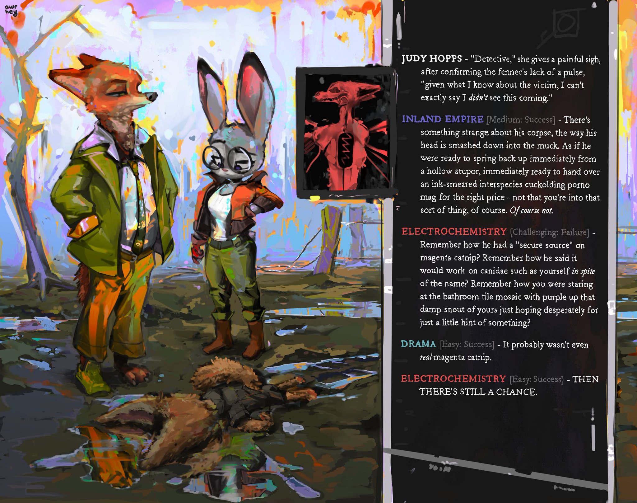 awr on X: in disco elysium you play as a shitty fox cop  t.coVwkNvzq51e  X