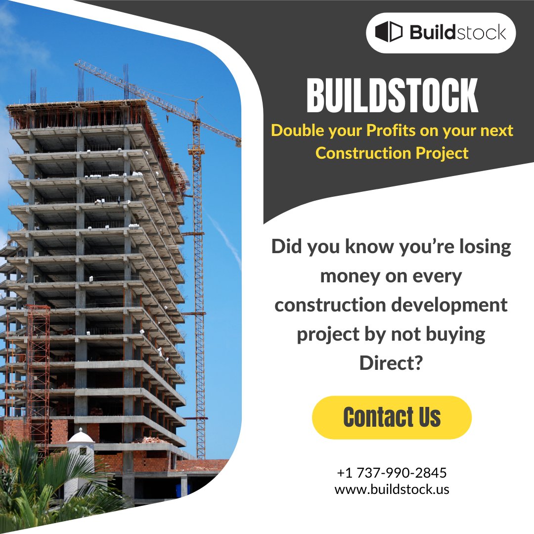 Clients can never loose money, they only gain money.

To know more about us visit: buildstock.us

#buildstock #buildingconstruction #buildingconstructiongroup #buildings #developers  #builders  #concrete #steel #lightingfixtures #flooring #brick
