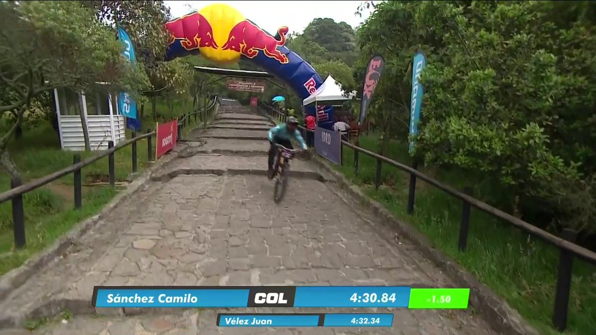 ¡¡Tiempazo de Camilo Sánchez!! El colombiano bajó el tiempo y lidera el #RedBullMonserrateCerroAbajo. 🔥

En vivo, aquí ➡ dis.la/RedBullMonserr…

#REDBULLMCA