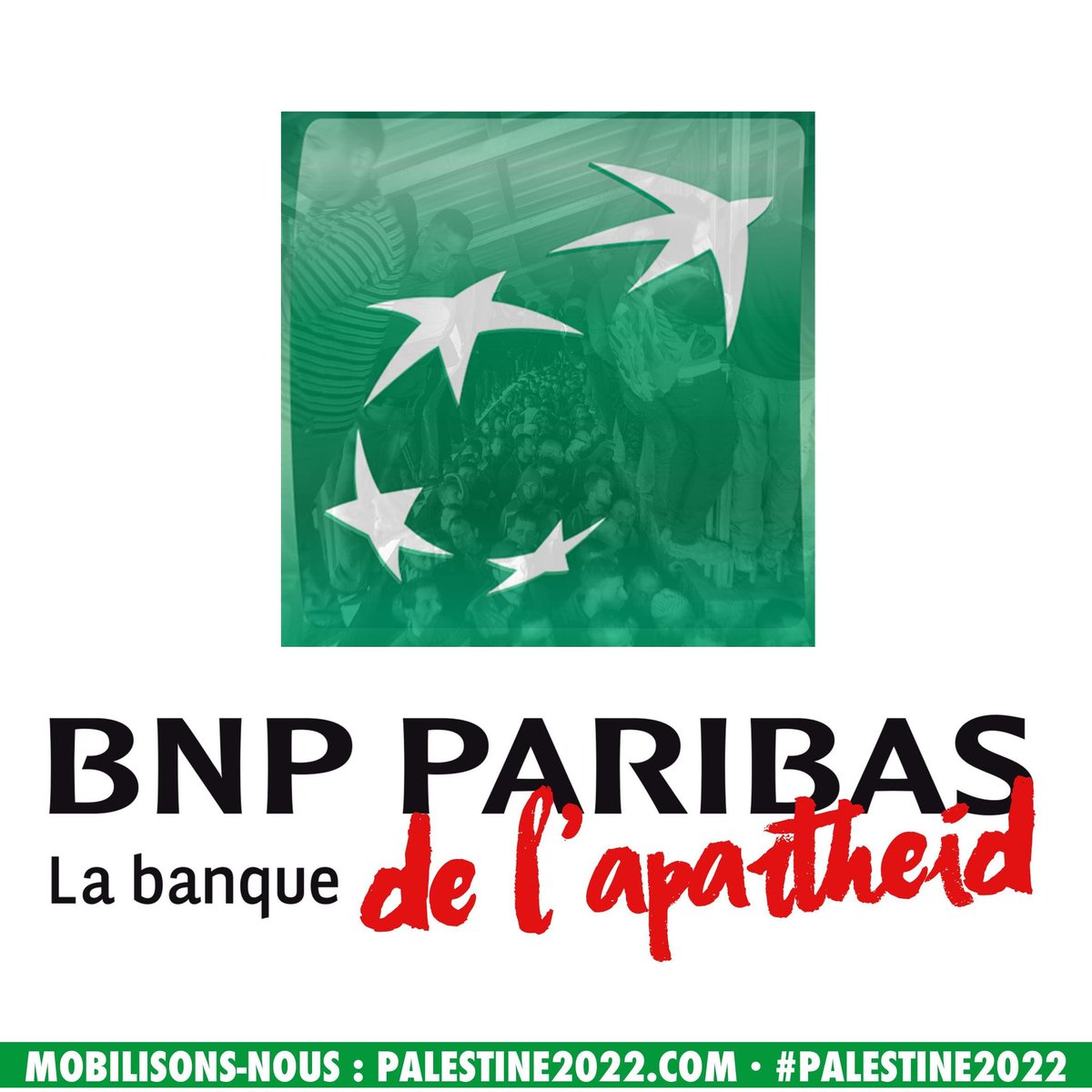 #DontBuyIntoOccupation
BNP Paribas : la banque de l'apartheid !