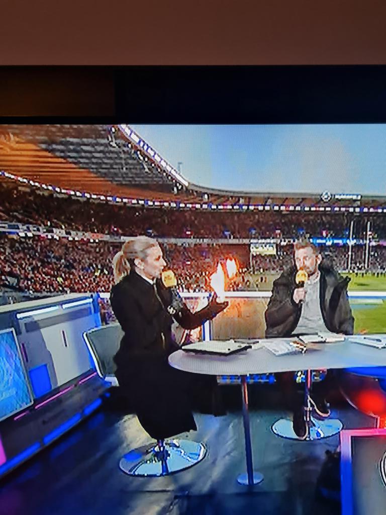Apparently <a href="/GabbyLogan/">Gabby Logan</a> is now a wizard! #SixNations #CalcuttaCup