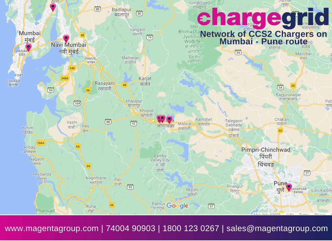 maxsonlewis's tweet image. Our ChargeGrid network commissions another 50kW CCS2 charger on the Mumbai Pune expressway. 

Download ChargeGrid App to locate and use this network of charging stations across India.

#Magenta #chargegrid #mumbai #pune #evcharging