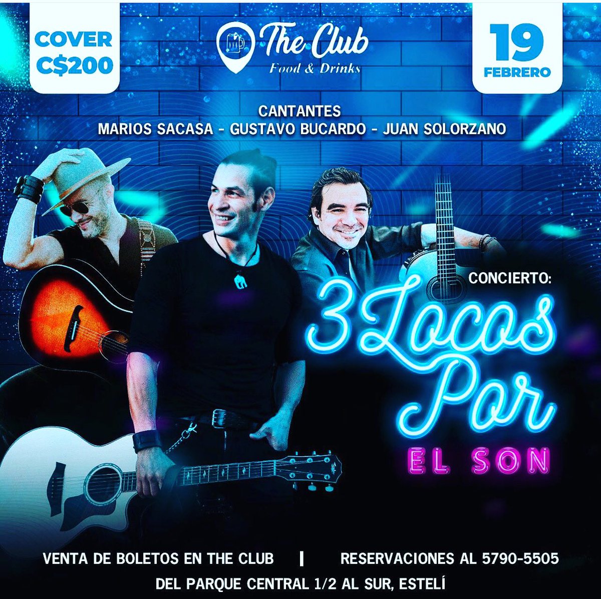 Con mis hermanos <a href="/MarioSacasa/">Sacasa</a> y Gustavo Bucardo en #TheClubEsteli #3LocosPorElSon