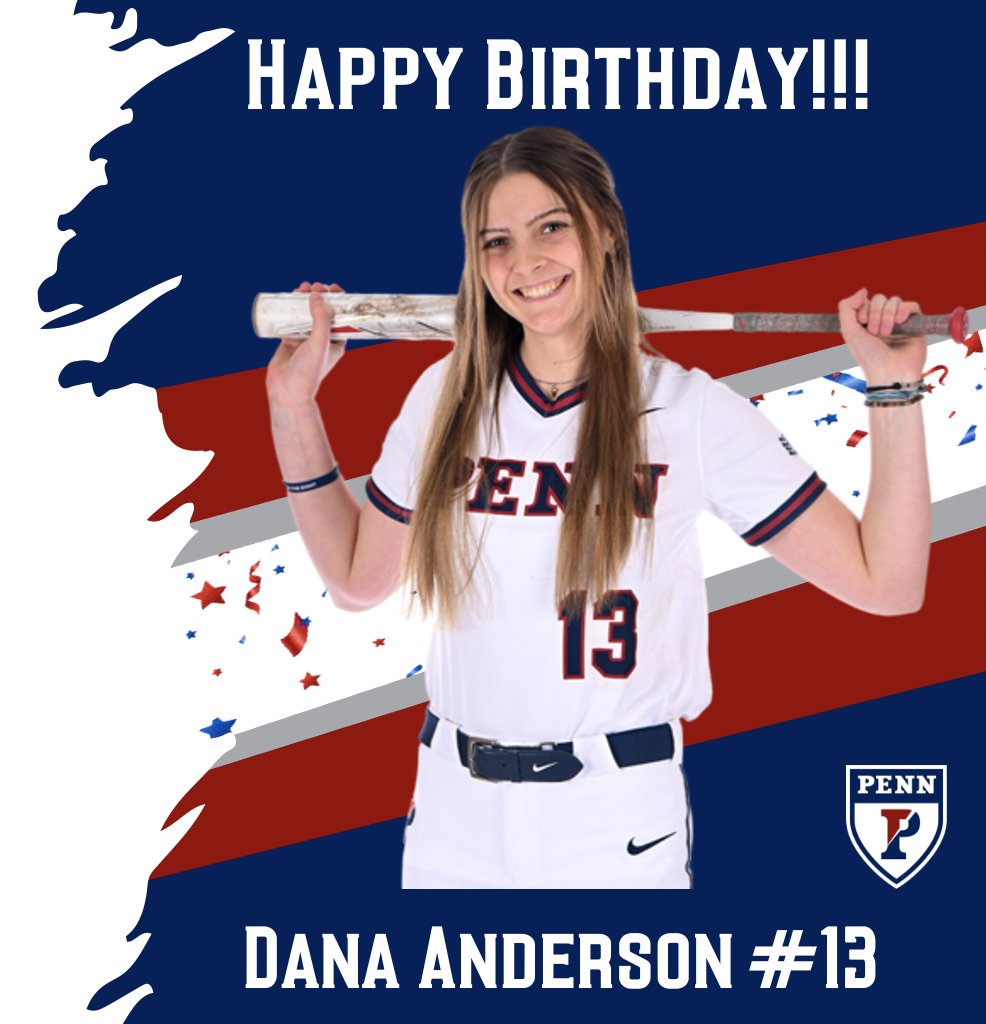 Penn_Softball's tweet photo. Finishing off the week with one more birthday for Penn Softball. Please join us in wishing, Dana Anderson #13, the best birthday ever! Happy Birthday Dana!!! 🥳🎉🧁
#itsyourbirthday #Februarybirthday #pennsoftball #ivyleague #softball #goquakers #fightonpenn #upsb #quakeshow https://t.co/2WgAK07Idr