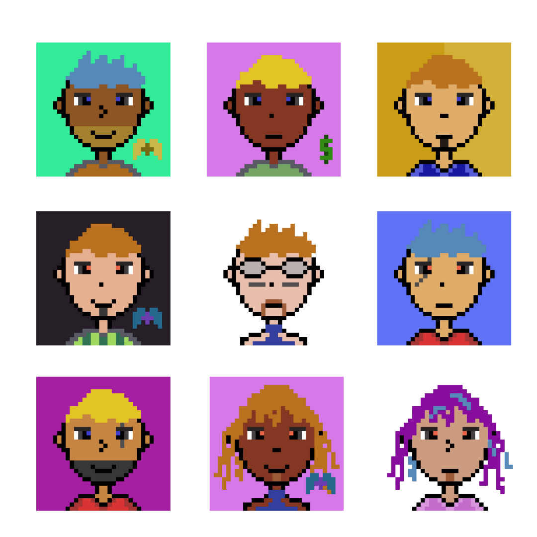 crypteslab's tweet photo. Check out some of the rarest #Cryptesins minted, #37 is the only one of this drop to have the Gold background. Some of them have Familiars which are extremely rare! #NFTs #Crypto #opensea https://t.co/k9A6FJwXla