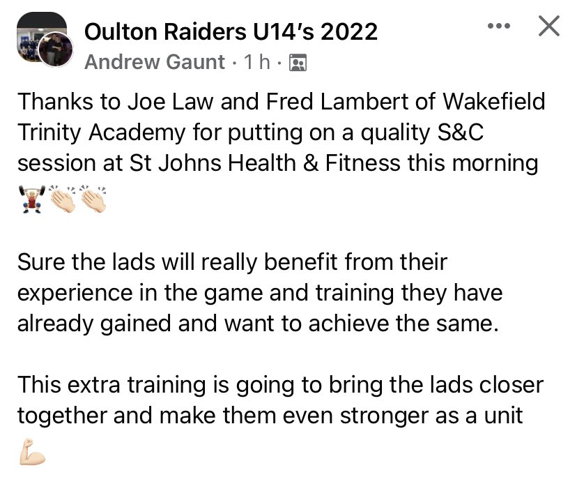 OultonRaiders22's tweet photo. Great Saturday morning training session down at @StJohns_Fitness for the lads some sore legs and arms in the morning 🤣 #PreSeason #rugbyleague #rlfamily #raiderforlife https://t.co/zZUlJH4Php