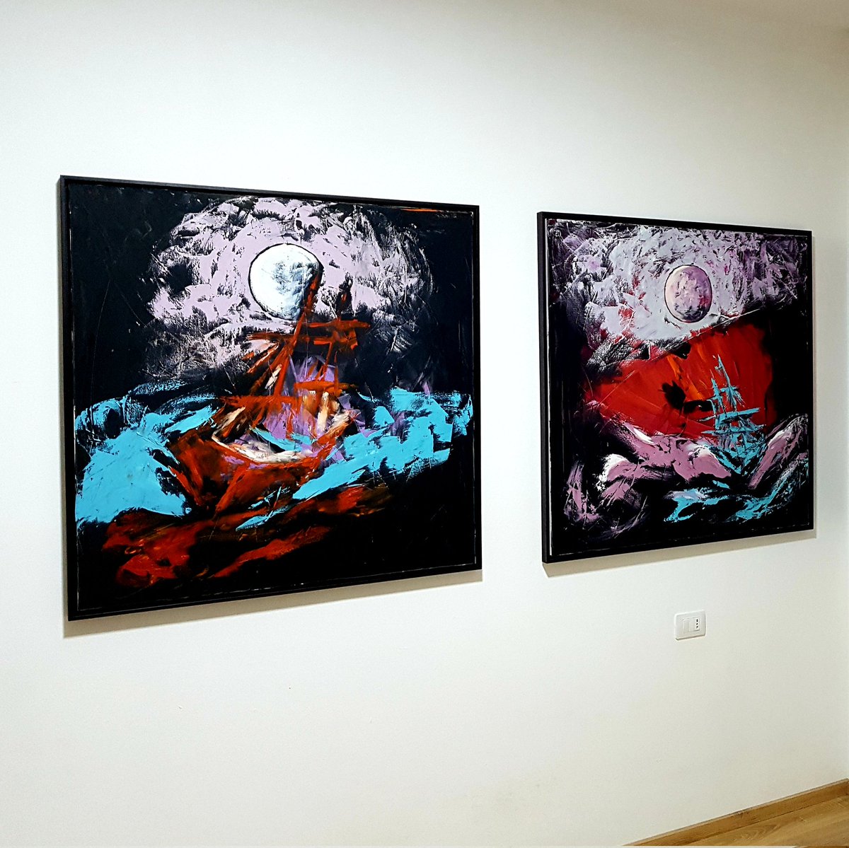 AG_NFTs's tweet photo. Mediterranean by night #originalart #painting #art #NFTs #opensea https://t.co/Oet8XIREOW