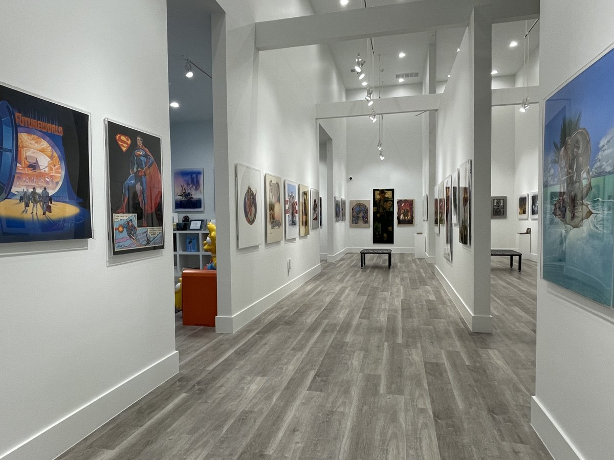 GalacticGallery's tweet photo. A few more pix of the gallery now that the walls are all refreshed after shipping all the sold #DrewStruzan paintings from last month! #DrewStruzanArt #StarWars #IndianaJones https://t.co/xajyBFbfEB