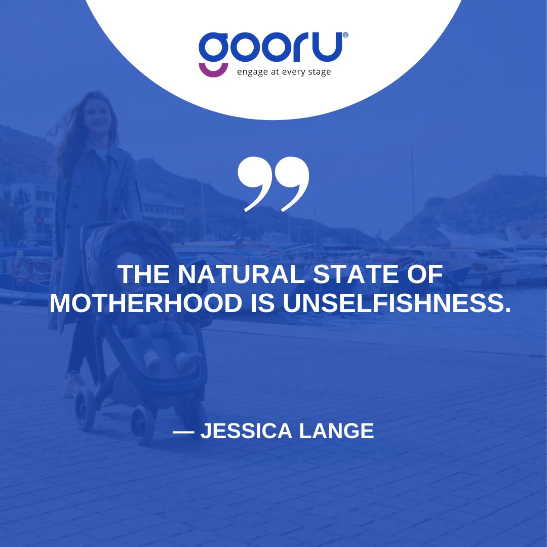 GooruGlobal's tweet photo. """The natural state of motherhood is unselfishness."" - Jessica Lange

Gooru. Engage at every stage. 👶🏽 https://t.co/7SSnJ2iVxz 

#Gooru #GooruMirror #Family #Parenting #Parenthood #ChildBrainDevelopment #Bonding" https://t.co/7zqkC6f2aV