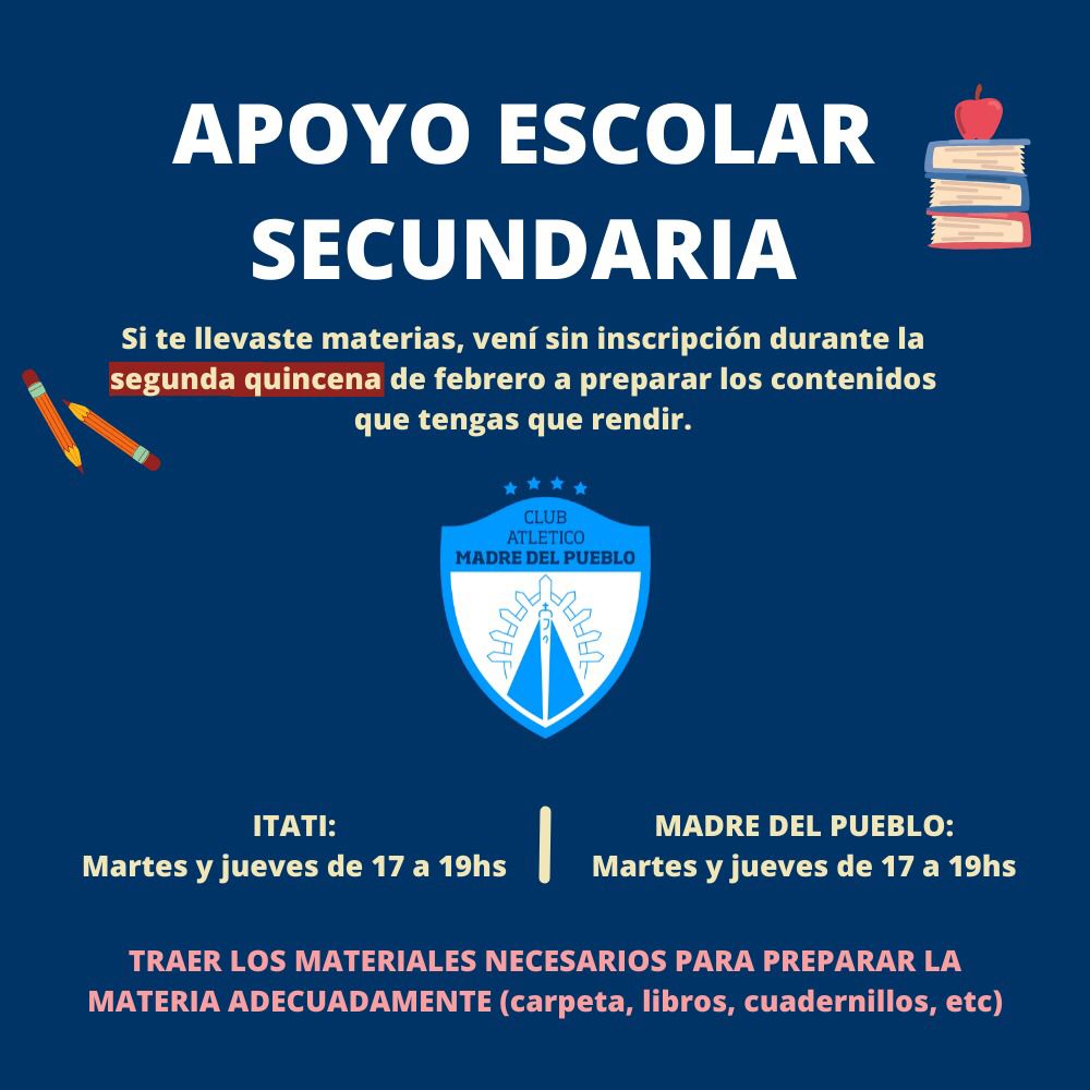 CimasAltas's tweet photo. Desde nuestra cooperativa estamos convencidos que el futuro es para todxs y entre todxs, por eso desde la segunda quincena de febrero contá con nosotros para prepararte y rendir materias del secundario.
Sin inscripción previa.
@MDSNacion
@EducacionAR 
#futuro #tierratechotrabajo https://t.co/g60VGfinnn