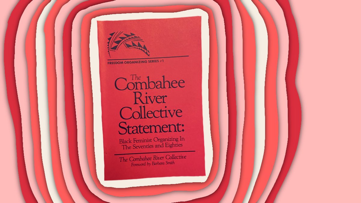 smithcaringcirc's tweet photo. “As Black feminists &amp; Lesbians...we are ready for the lifetime of work &amp; struggle before us.” 

The Combahee River Collective Statement is Black History. Join this month &amp; receive Kitchen Table Press pamphlets &amp; books! https://t.co/ERDWs0IRe2 #BlackFeminismLives #CombaheeTaughtMe https://t.co/t94YtjCKg5