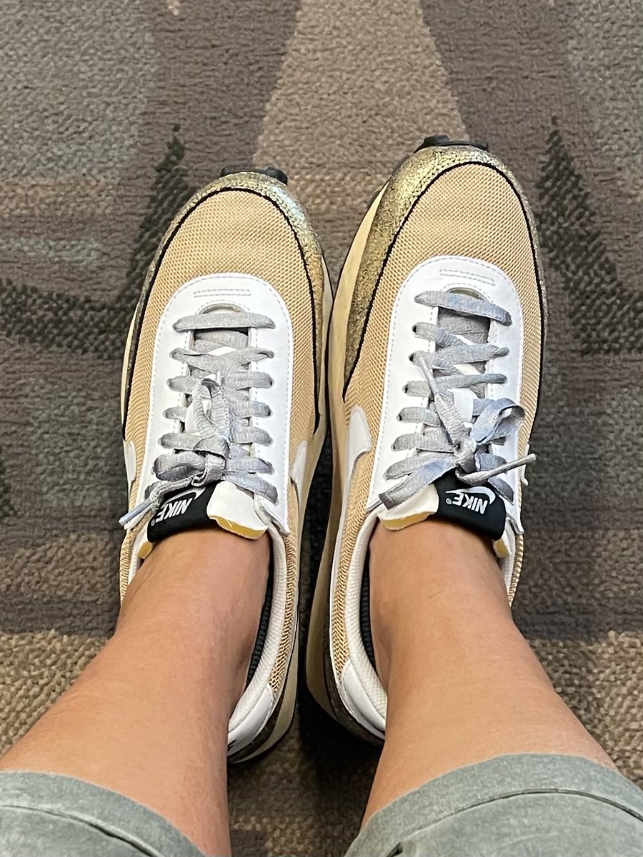 Conference shoes. So happy to be in my Nikes.