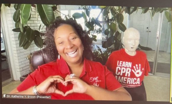 KatherineYBrown's tweet photo. Thank you to the #ThinkHeartThinkHealth team for having me as the #keynote speaker 2/5/2022 to educate on heart health & equipping attendees with life-saving CPR skills.
@glaclansing @lacdeltas @aarp
@learncpramerica
#drkatherineybrown
#learncpramerica
#thinkheartthinkhealth https://t.co/neaVdjr3cn