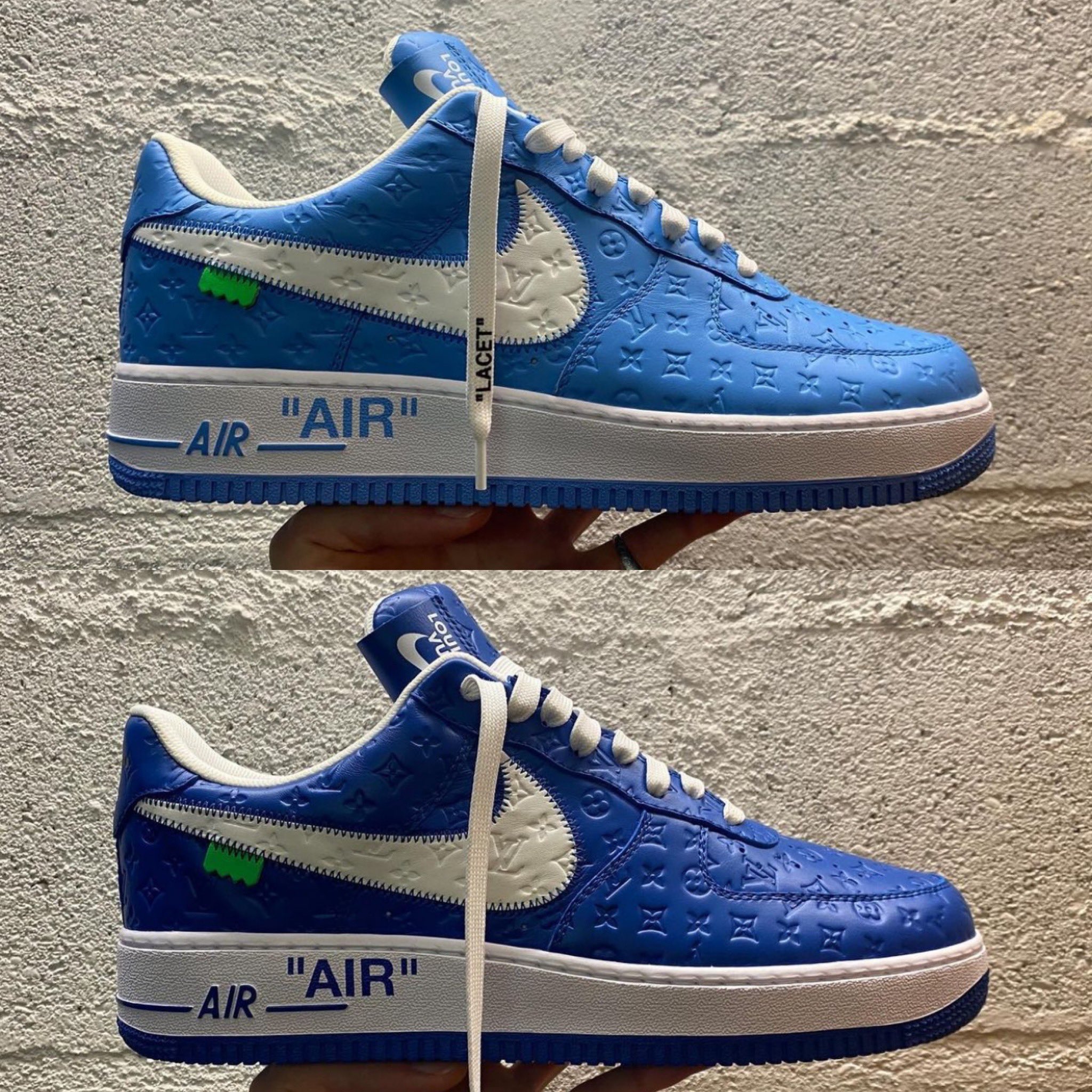 Louis Vuitton and Nike Air Force 1 Friends & Family Green