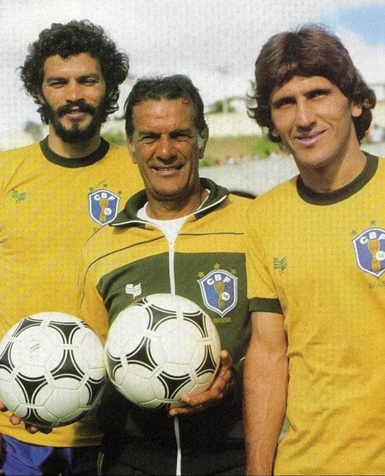 #Socrates, #TeleSantana and #Zico , 1982