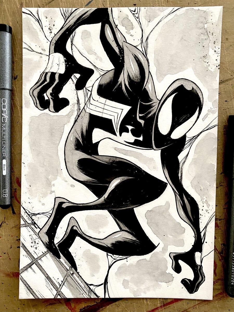 colorreaper's tweet photo. “SHOCKER!”

Been a minute since I’ve done some ink wash ✍️

#spiderman #venom https://t.co/ggnhXRIiQZ