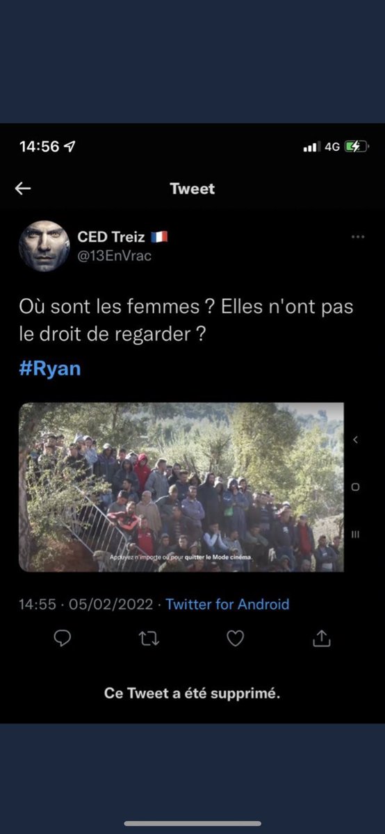 Ewwdu131's tweet photo. même dans des situations comme sa veut faire une polémique #Ryan https://t.co/VV4J9af3ZW