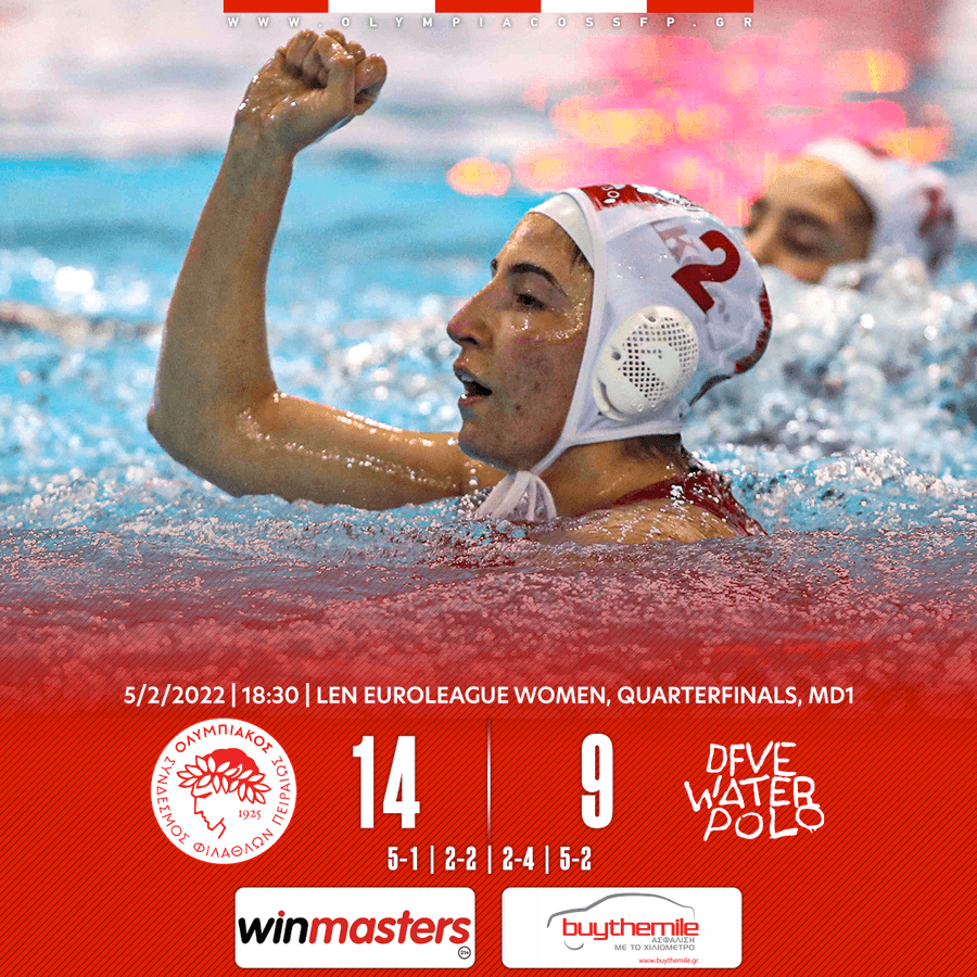 Ολυμπιακός – Ντουναϊσβάρος 14-9