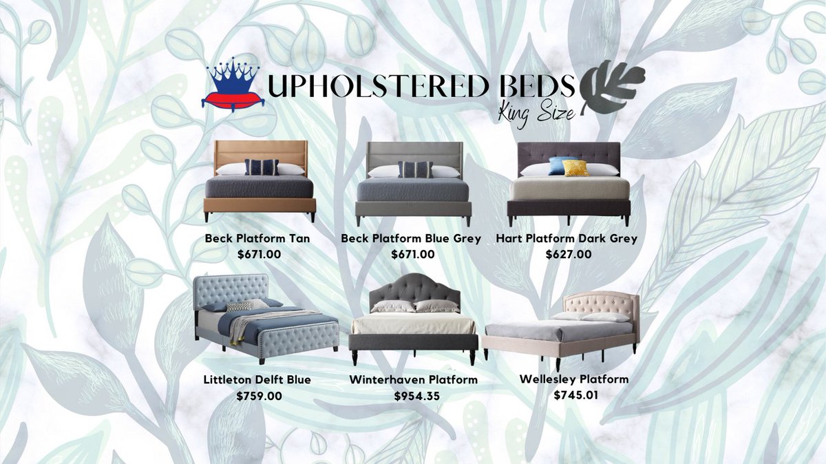 King Size Upholstered Beds at Imperial Mattress
#KingSizeBed #UpholsteredBed #FabricBed #TuftedBed #PlatformBed #ImperialMattress #NassauBahamas #ValentineGiftIdeas #ValentineShopping #BedroomFurniture #BeigeBed #GreyBed #BlueBed #LinenBed #CharcoalBed #TanBed