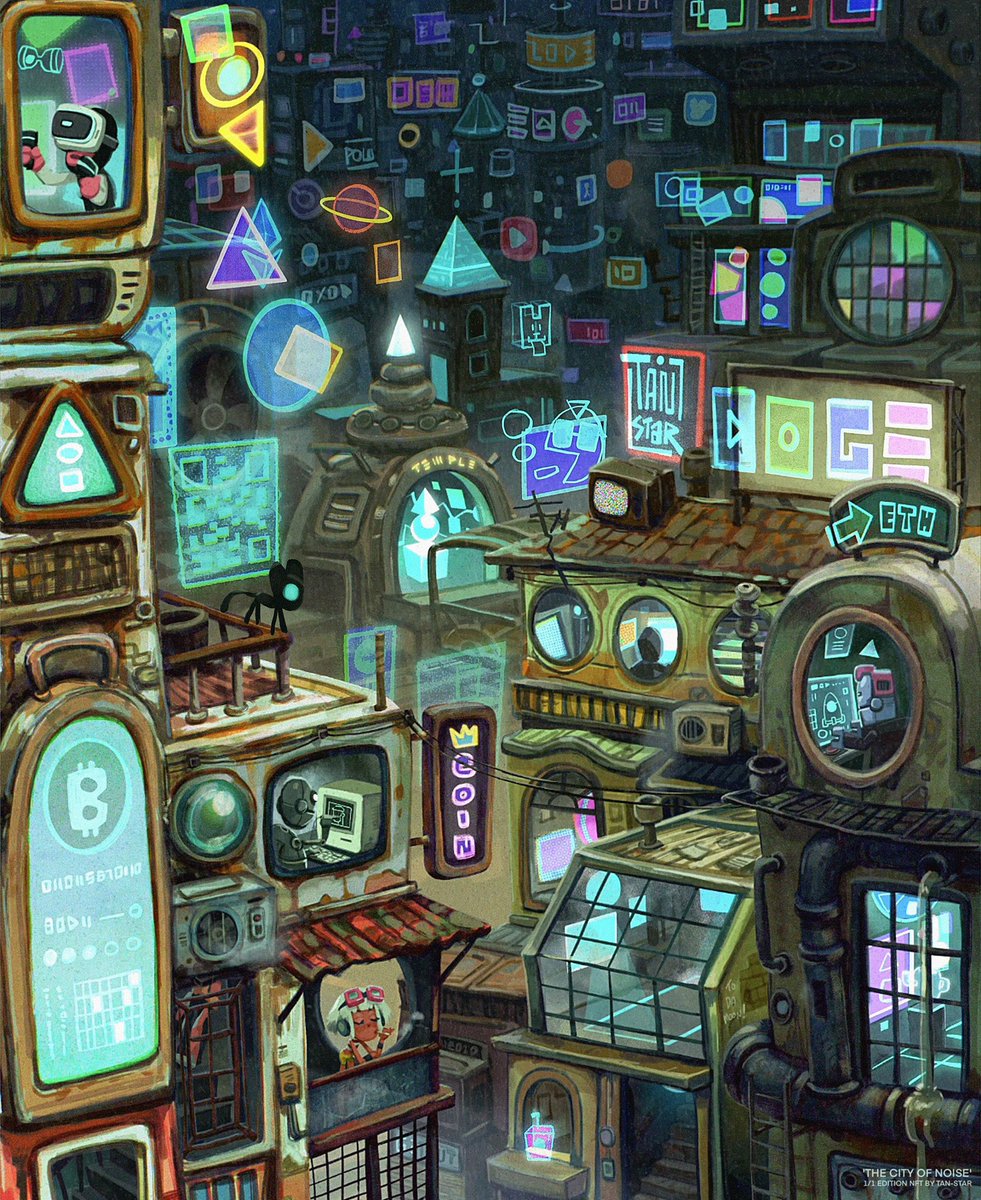 "THE CITY OF NOISE" My NFT art owned by <a href="/SiDec1521/">SiDec</a> 
was displayed on LCD screen at Siam Paragon &amp; Central World, Bangkok Thailand‼️⚡️✨🎨
foundation.app/@tanstar/found…

งานได้ฉายขึ้นจอกับเขาแล้วว ♥️🙏🥰 
Thank you <a href="/planbmedia_pcl/">Plan B Media</a> 

@withFND #NFT #NFTTHAILAND #nftasia