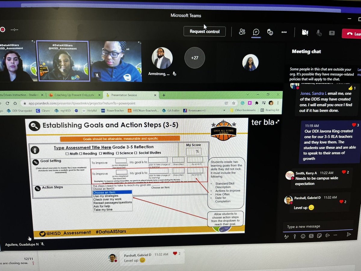 Lit_teach08's tweet photo. Awesome presentation @demetriaw1913 @shaws_squad and Guadalupe. You ladies rocked and gave some good take sways. @HISD_Assessment @WhidbyES @TammieDaily9 @A180_HISD @MimiLam88 #DataAllStars https://t.co/9HaNCqFaIs