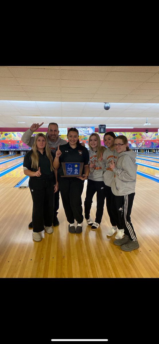 Congratulations Barnegat Girls Bowling They are the South Jersey Group 2 Sectional State Champions <a href="/BarnegatSchools/">Dr. Brian Latwis</a> <a href="/Barnegat_Magee/">Mr. Magee</a>