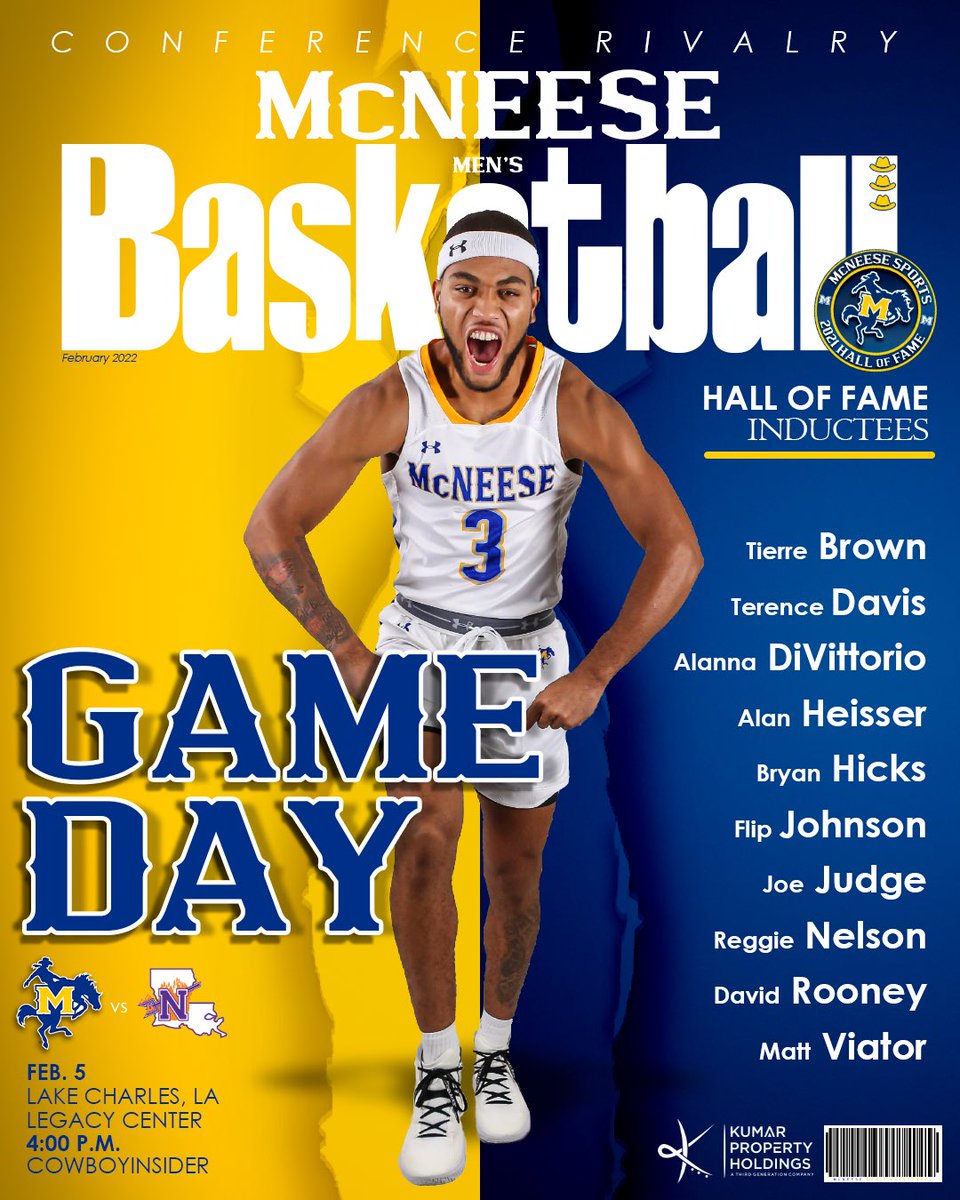Greatness being recognized today🤠

🆚 Northwestern St.
⏰ 4:00 p.m.
📍 Legacy Center
🚨 Military &amp; First Responders Appreciation Day
📺 bit.ly/34C2900
📊 bit.ly/33EKpAh
🎧 bit.ly/31ZVQ5c

#GeauxPokes | #writeOURstory
