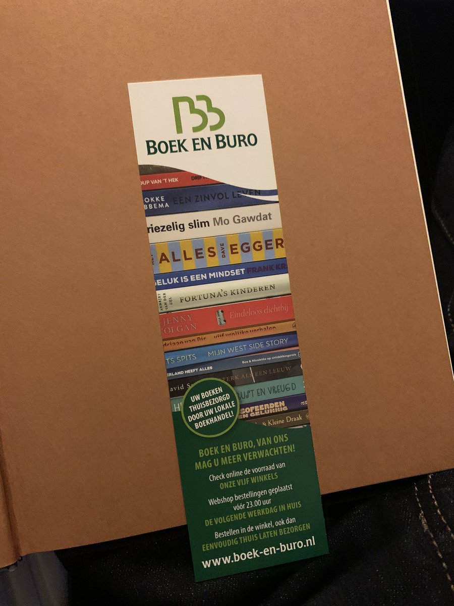 Na de fantastische eerste aflevering heb ik natuurlijk vanmiddag <a href="/boekenburo/">Boek en Buro 7aar</a> het boek bij de televisieserie aangeschaft #VerhaalvanNL