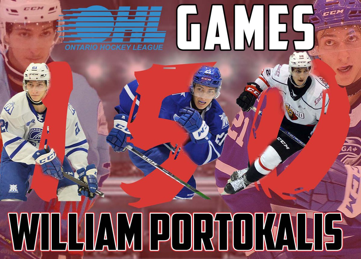Congratulations to William Portokalis (<a href="/WPortokalis/">William Portokalis</a>) for reaching 150 OHL Games Played!

Coming into the league with his home town <a href="/OHLSteelheads/">Brampton Steelheads</a>, Portokalis joined the Attack in November and has been a solid contributor!

#RoarTogether