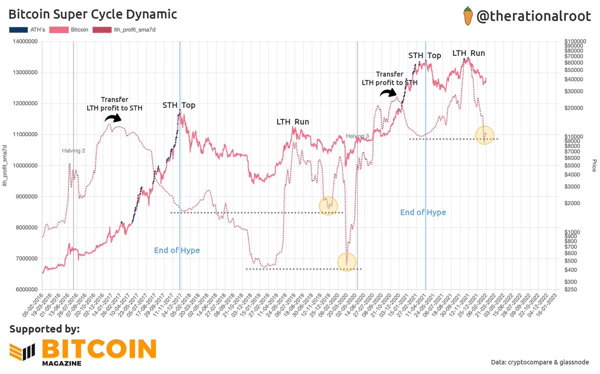 The #Bitcoin Super Cycle dynamic. We repeated the whole pattern of last  halving in only the first half of this halving.